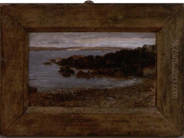 Northern New England Seascape Oil Painting by Frank C. Penfold