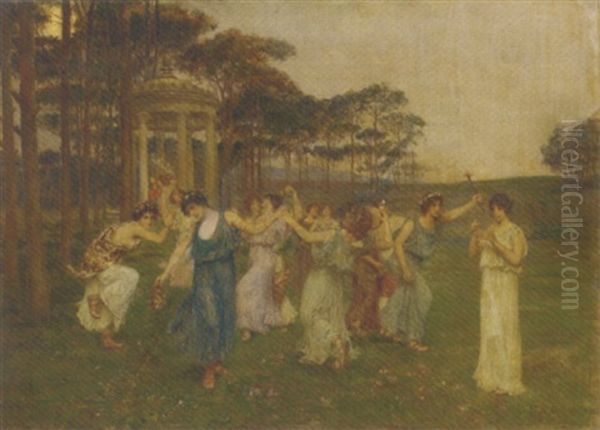 The Dance Of Spring Oil Painting by Domenico Pennachini