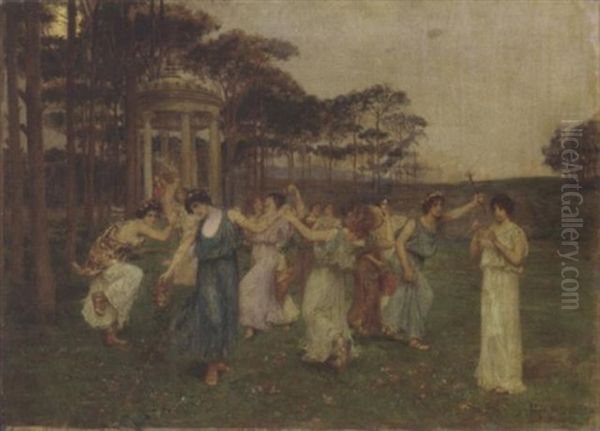 The Dance Of Spring Oil Painting by Domenico Pennachini