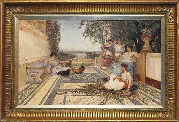 Classical Maidens Oil Painting by Domenico Pennachini