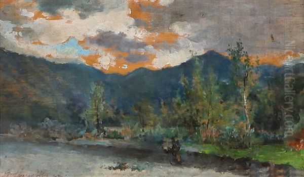 Paesaggio Oil Painting by Giuseppe Pennasilico