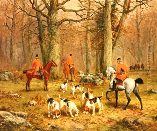 The Hunt Oil Painting by Olivier de Penne