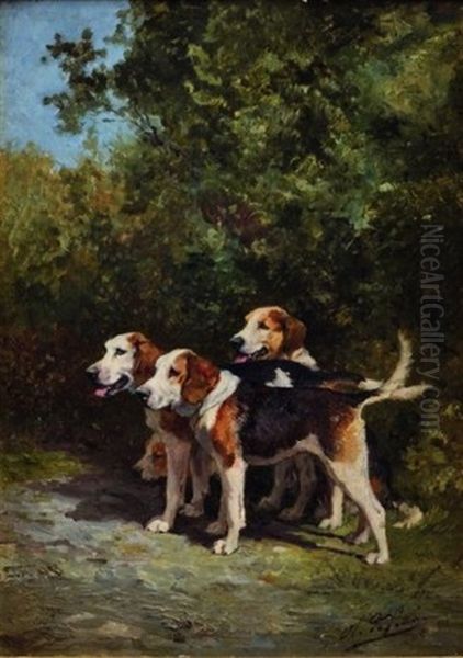 Chien Au Repos Oil Painting by Olivier de Penne