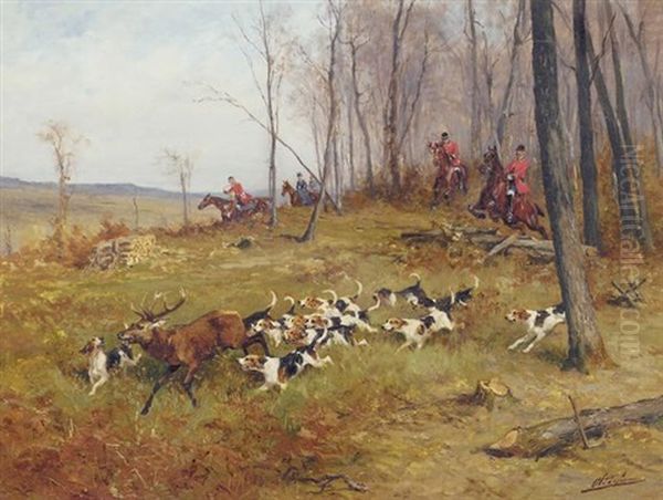 La Chasse Oil Painting by Olivier de Penne