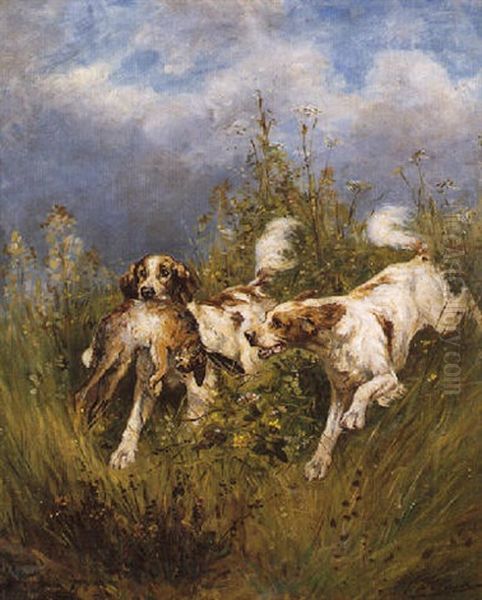 Chiens Courant Oil Painting by Olivier de Penne