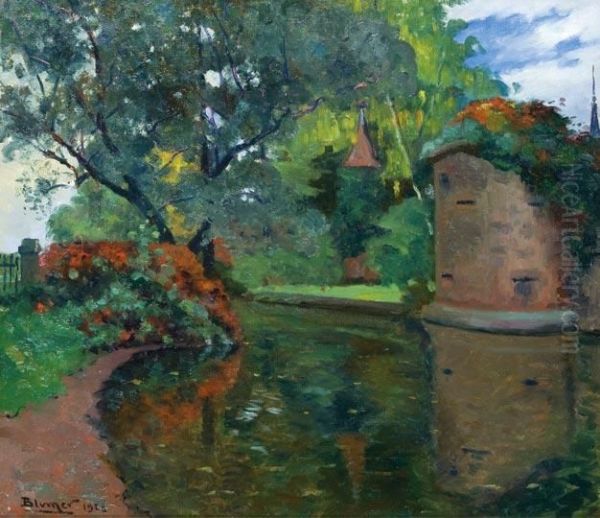 Francia Park Oil Painting by Lucien Charles Blumer