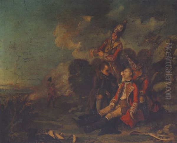 The Death Of Wolfe Oil Painting by Edward Penny