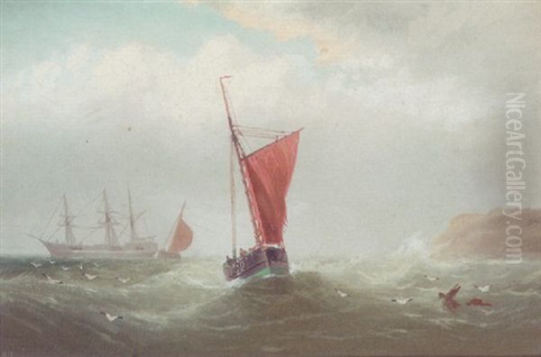 Shipping Off The Coast by William Daniel Penny