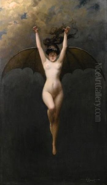 La Femme Chauve-souris Oil Painting by Albert Joseph Penot