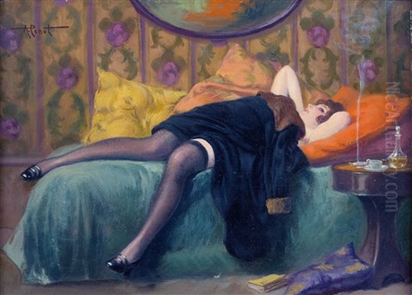 Le Repos Du Mannequin Oil Painting by Albert Joseph Penot