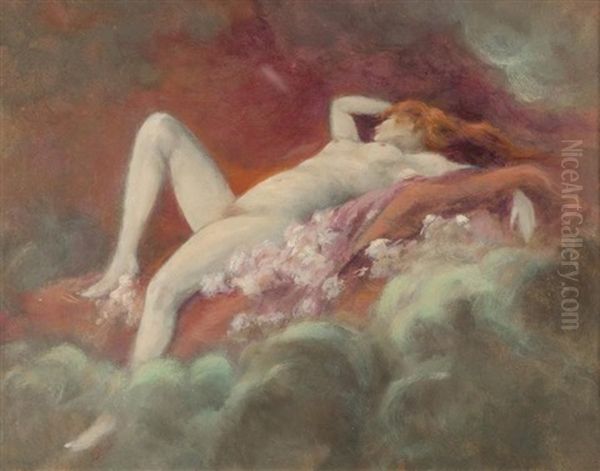 Nue Dans Des Nuees Oil Painting by Albert Joseph Penot