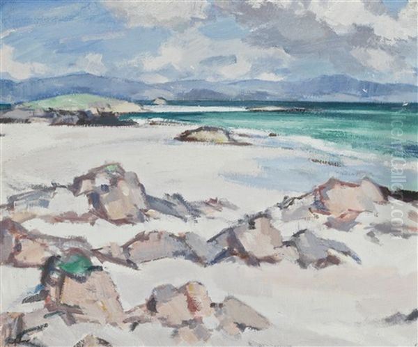 The White Strand, Iona Oil Painting by Samuel John Peploe