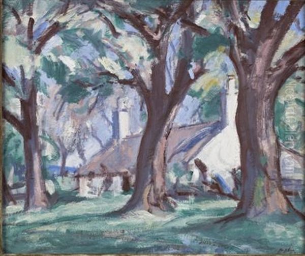 In The Woods, Kirkcudbright Oil Painting by Samuel John Peploe