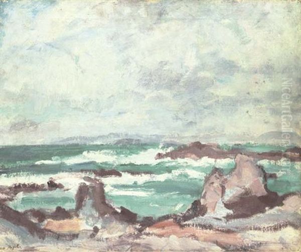 Breezy Day, North End, Iona Oil Painting by Samuel John Peploe