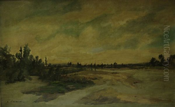 Vallee De La Loire Oil Painting by Paul Emmanuel Peraire