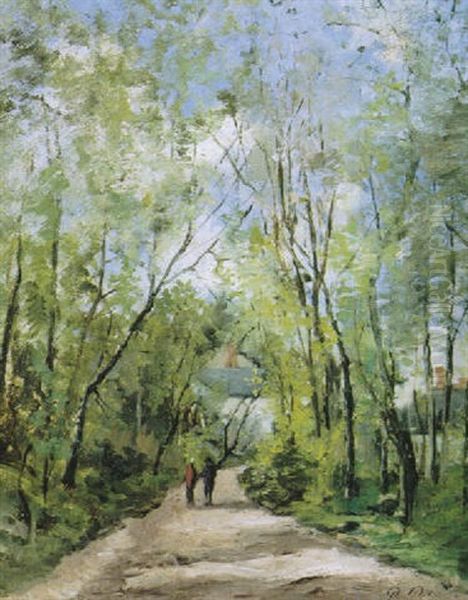 Afternoon Stroll Oil Painting by Paul Emmanuel Peraire