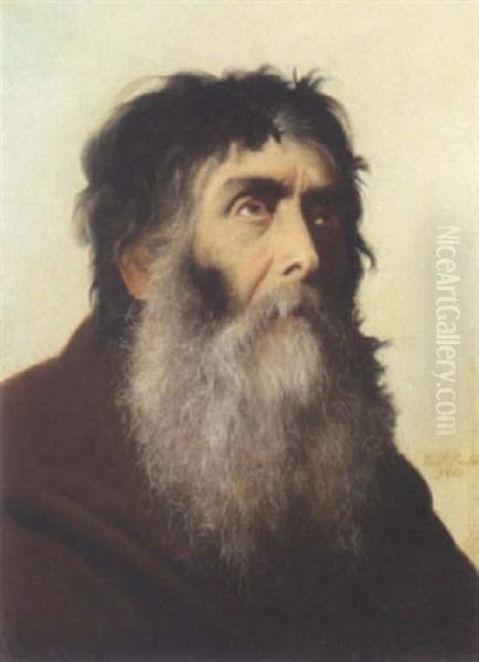 Portrait Of A Franciscan Monk With A Beard Oil Painting by Francisco Peralta del Campo