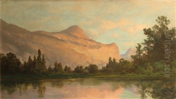 Entrance To Yosemite Valley Oil Painting by Carl Von Perbandt