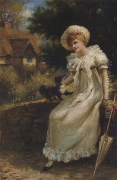 A Summer's Rest Oil Painting by Herbert Sidney Percy