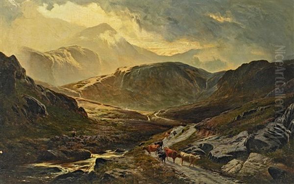 Im Schottischen Hochland Oil Painting by Sidney Richard Percy