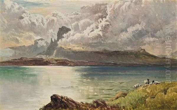 Clouds Breaking Over The Isle Of Skye Oil Painting by Sidney Richard Percy