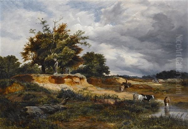 The Sand Pit Oil Painting by Sidney Richard Percy