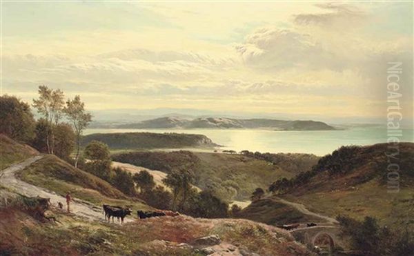 Grange Over Sands, Cumbria Oil Painting by Sidney Richard Percy