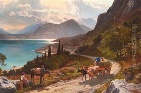 Angera, Maggiore Oil Painting by Sidney Richard Percy