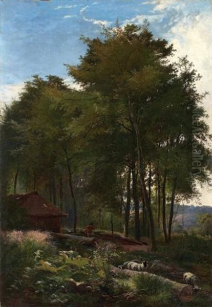 Berger A L'oree De La Foret by Sidney Richard Percy