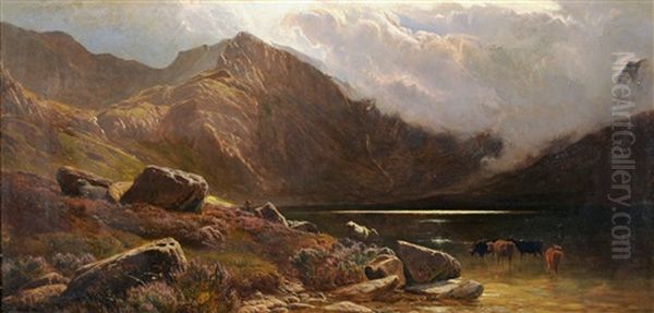 Llyn Idwall, North Wales by Sidney Richard Percy