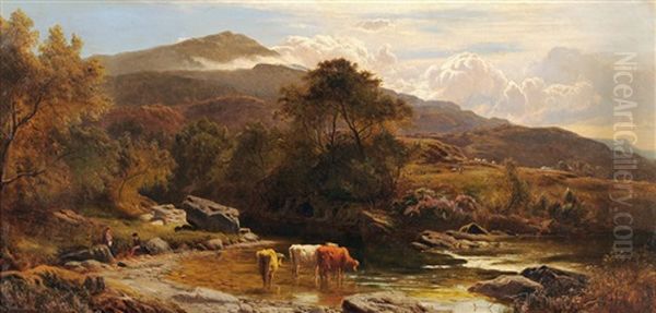 On The Fallock, Dumbartonshire Oil Painting by Sidney Richard Percy