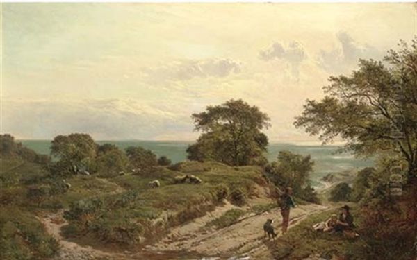 Path To The Bay Oil Painting by Sidney Richard Percy