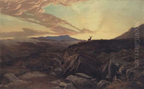 Blackmount Deer Forest, Argyll Oil Painting by Sidney Richard Percy