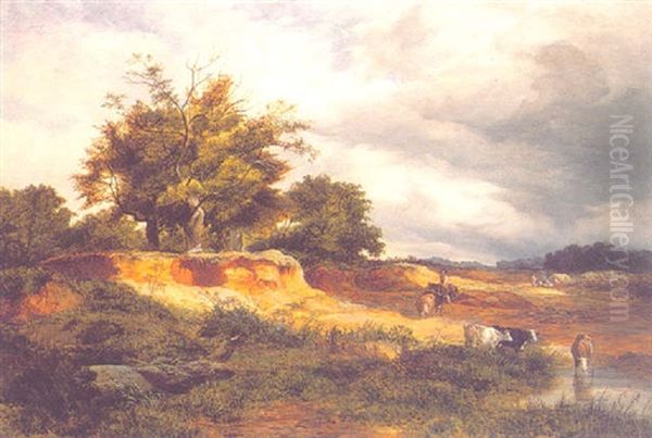 The Sand Pit Oil Painting by Sidney Richard Percy