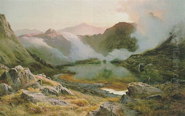 Early Morning, North Wales Oil Painting by Sidney Richard Percy