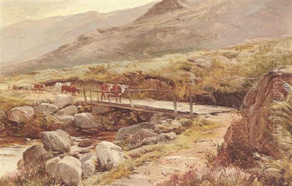 In The Glenrosa, Arran Oil Painting by Sidney Richard Percy