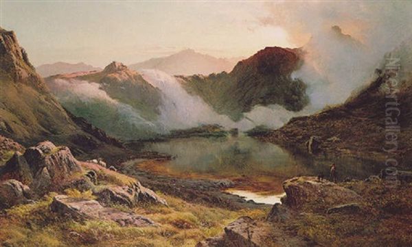 Early Morning, North Wales Oil Painting by Sidney Richard Percy