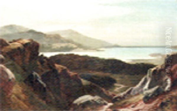 At Bont-ddn Looking Toward Barmouth Oil Painting by Sidney Richard Percy