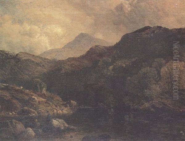 Llyn Cwm Dulym, North Wales by Sidney Richard Percy