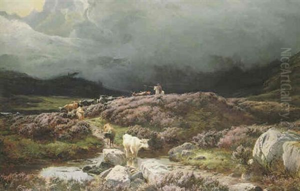 Glen Sannox, Arran Oil Painting by Sidney Richard Percy