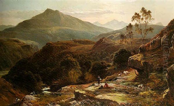 Snowdon And Moel Siabod Oil Painting by Sidney Richard Percy