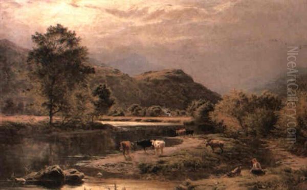 The Falloch At Inverarnan Oil Painting by Sidney Richard Percy