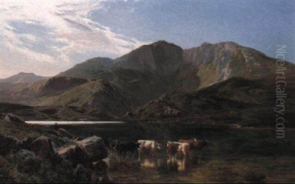 Near Keswick, Cumberland Oil Painting by Sidney Richard Percy