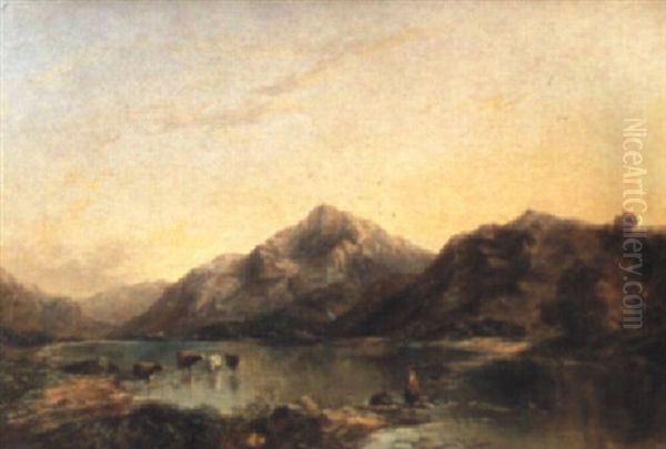 Bassenthwaite Lake Oil Painting by Sidney Richard Percy