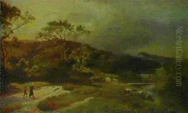 Near Bettws-y-coed, North Wales Oil Painting by Sidney Richard Percy