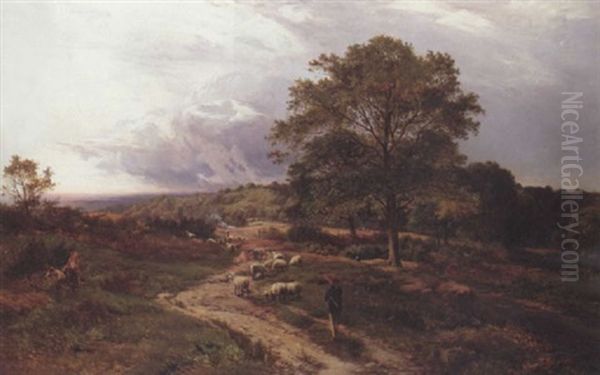 Near Reigate, Surreyu Oil Painting by Sidney Richard Percy