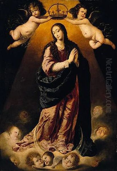 The Immaculate Conception Oil Painting by Antonio de Pereda y Saldago