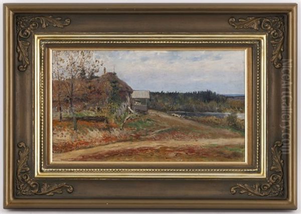 Paysage Oil Painting by Vasili (Vladimir) Vasilievich Perepletchikov