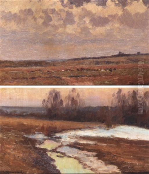 Landscape Oil Painting by Vasili (Vladimir) Vasilievich Perepletchikov