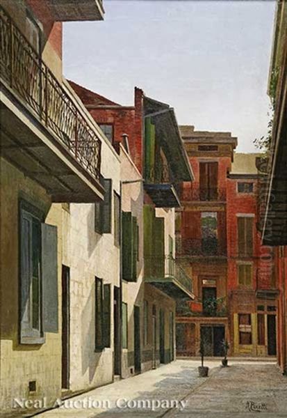 Pirates Alley (+ Cabildo Alley; Pair) Oil Painting by Achille Peretti